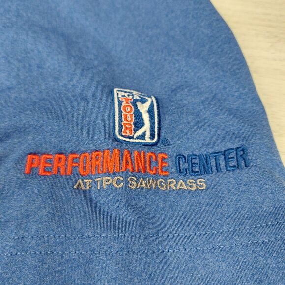 RLX Ralph‎ Lauren Polo Shirt Mens Large Blue Wicking TPC Sawgrass Golf Athletic - Picture 4 of 7